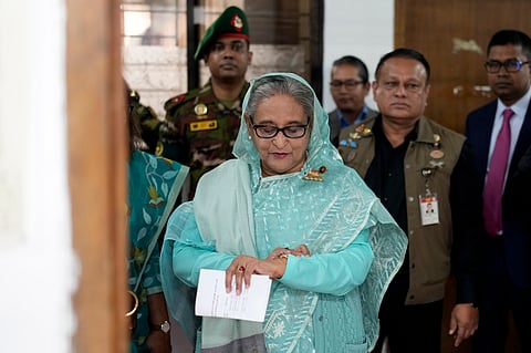 Former Bangladesh PM Sheikh Hasina
